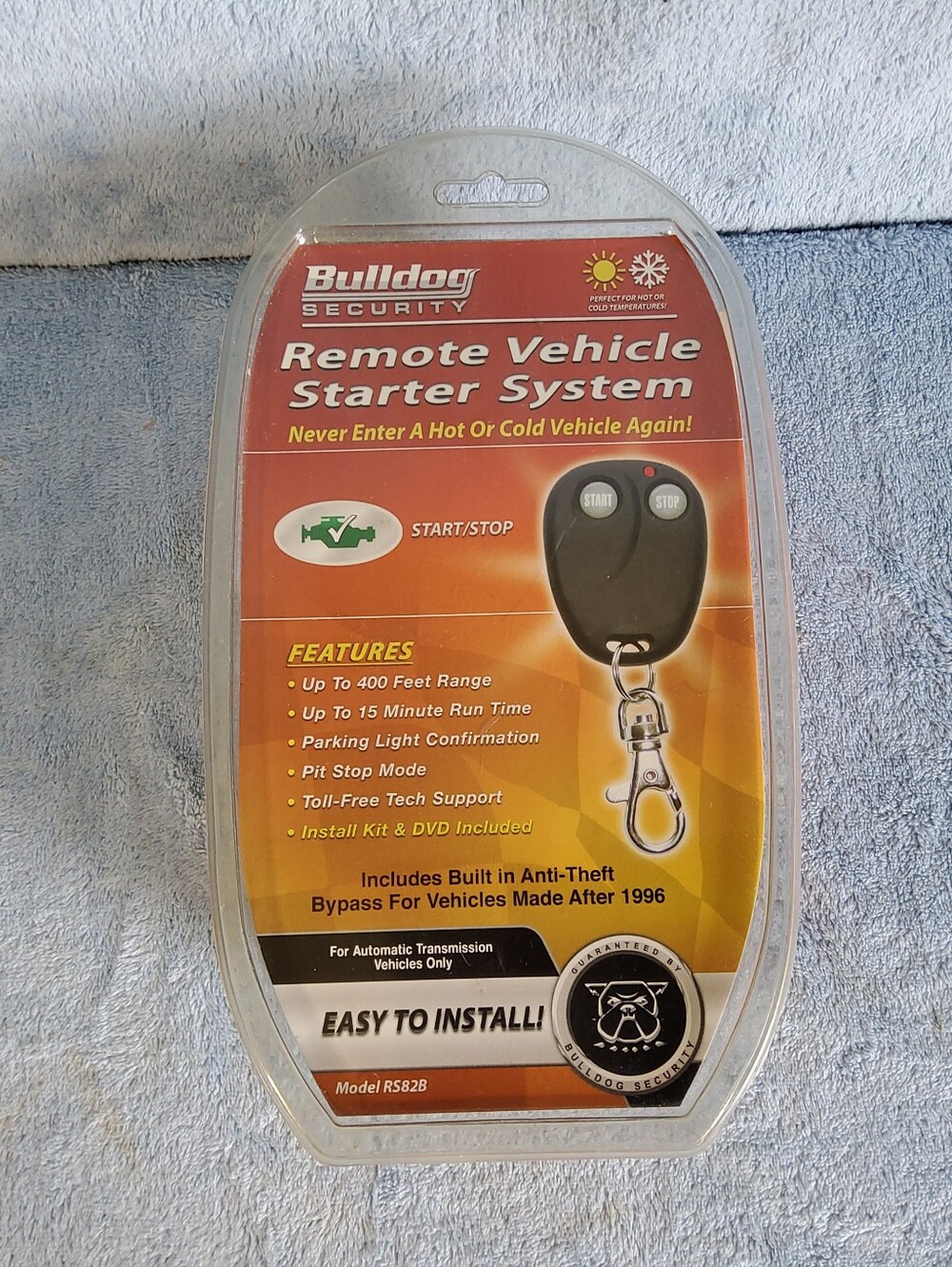 Bulldog Security RS82B Remote Vehicle Starter System 400 Foot Range New Sealed